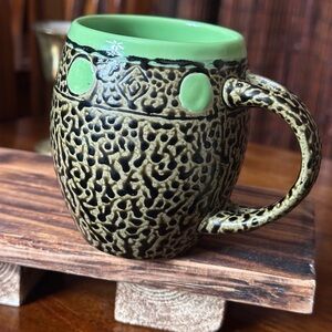 Vintage Always Azul Pottery Mug Green Studio Art Colorado Southwest Boho